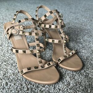 Valentino Beige Studded Women's Heels